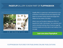 Tablet Screenshot of pageflipgallery.com
